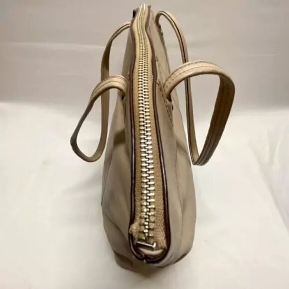 Coach Laura Signature Embossed Large Leather Tote F18336 Taupe - Picture 11 of 15